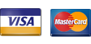 We accept Visa and MasterCard